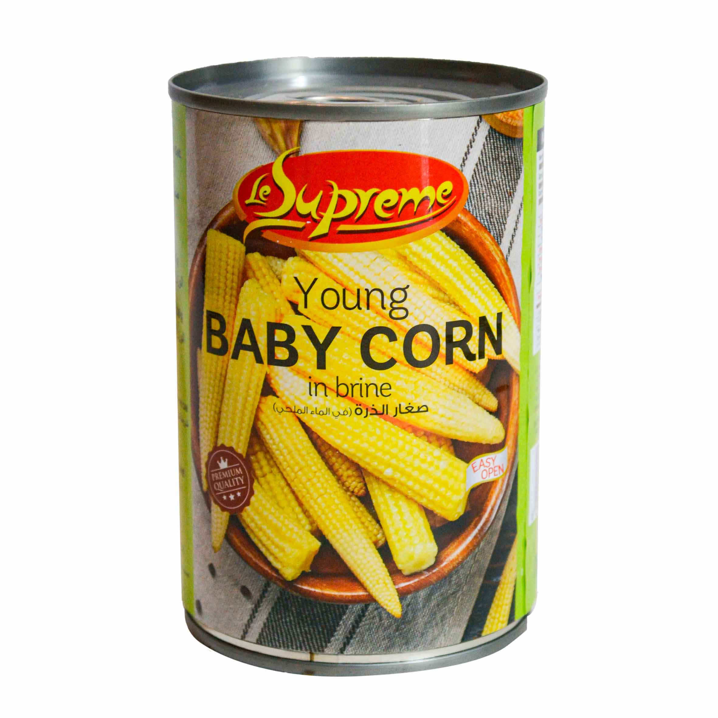 Baby corns are used as snacks,425 gm
